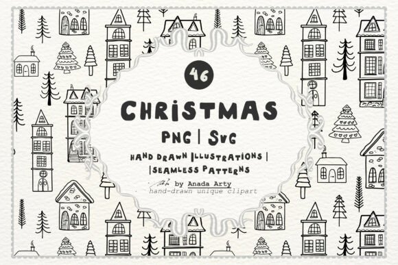 Christmas Doodles, Patterns: Festive Illustrations