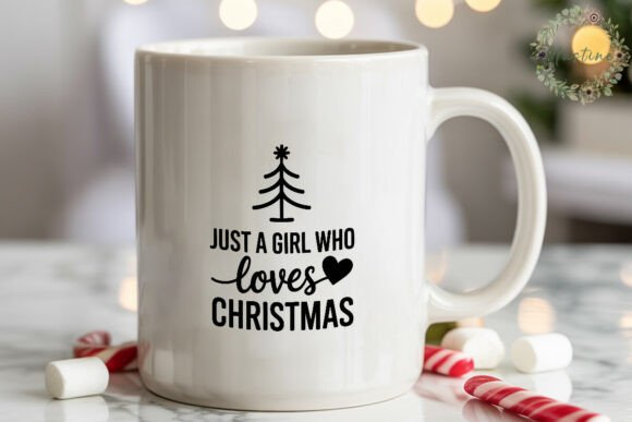 Christmas Girl Love: Festive Illustrations for Brands