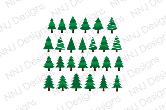 Christmas Tree SVG Set: Premium Illustrations for Branding