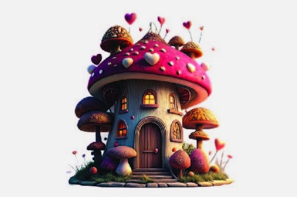 Cute Haus Christmas PNG: Festive Illustrations for Branding