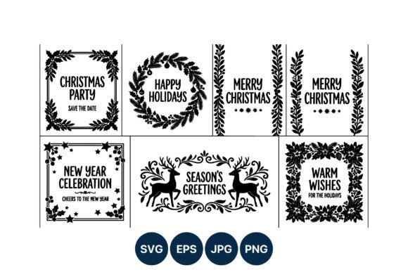 Holiday Greeting Cards Christmas New Illustrations