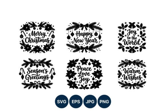 Merry Christmas Holiday Illustrations Review
