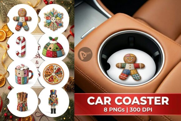 Patchwork Christmas Treats Car Coaster Review