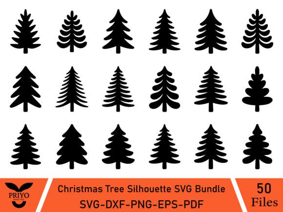 Review: Christmas Tree Silhouette SVG Bundle