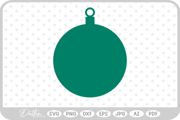 Reviewing Christmas Bauble SVG PNG DXF Illustrations