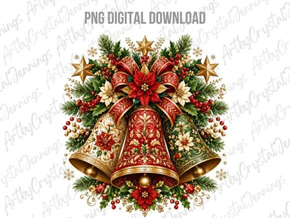 Reviewing Christmas Bells Poinsettia Clipart PNG